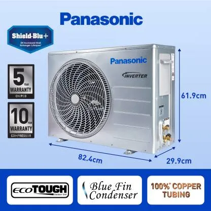 Panasonic CS/CU-ZU24ZKYF 2 Ton, 5 Star, Copper Coils, Inverter Compressor, Air Purification, Smart, Split Air Conditioner