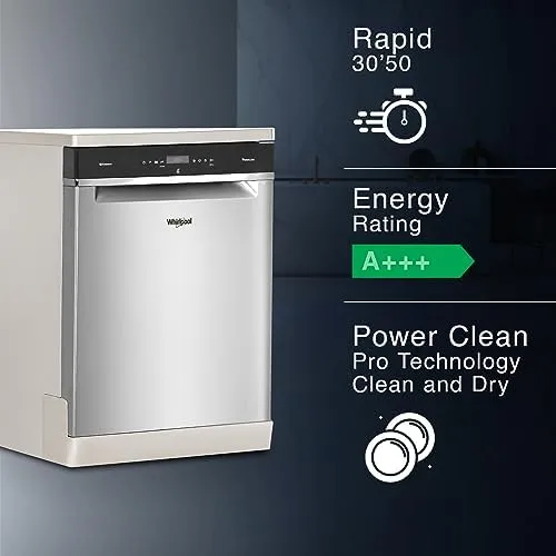 Whirlpool PowerClean Pro-WFO3O33 DLX IN 14 Place Settings Place Settings Dishwasher