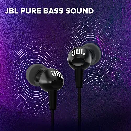 JBL JBLC100SIUBLK Wired, In Ear Headphone