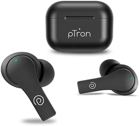 pTron Bassbuds Wireless, In Ear Headphone