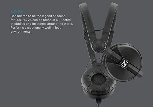 Sennheiser HD 25 Plus Wired On Ear Headphones Wired, Over Ear Headphone