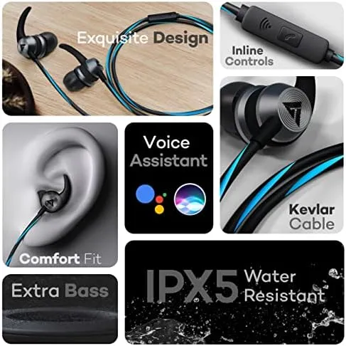 Boult Audio BassBuds X1 Wired, In Ear Headphone
