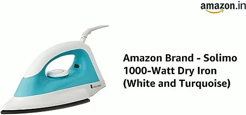 Amazon Brand - Solimo SOL_HA_DI2 1000 W, Dry Iron Press