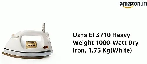 Usha QU-TQK6-YHJP 1000 W, Dry Iron Press
