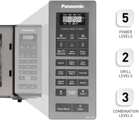 Panasonic NN-CT353BFDG 23 L, 800 W, Convection Microwave Oven