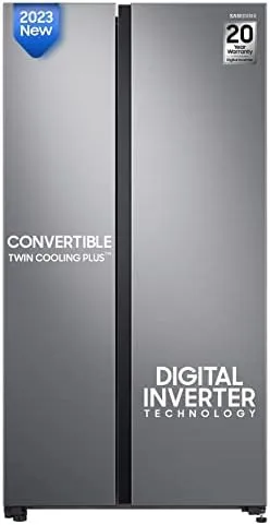 Samsung RS76CG8003S9HL 653 L, Side by Side,  Frost Free,  Convertible Freezer Refrigerator
