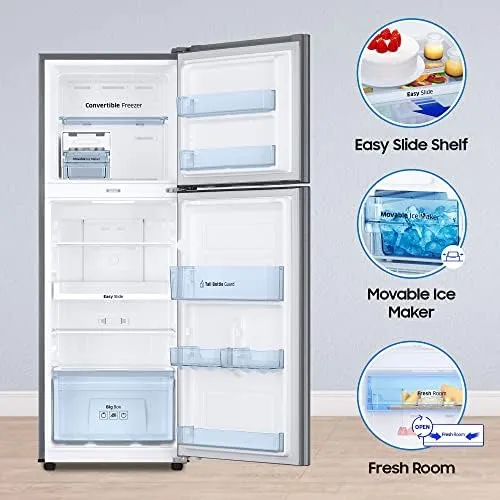 Samsung RT28C3742S8/HL 236 L, Double Door, 2 Star, Frost Free,  Convertible Freezer Refrigerator