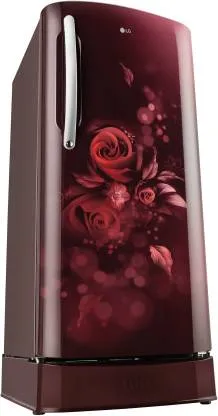 LG Scarlet Euphoria, GL-D211HSEY 201 L, Single Door, 4 Star,  Direct Cool, Refrigerator
