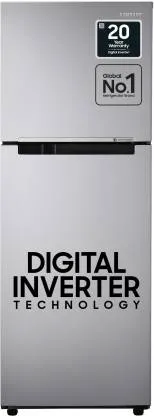 Samsung Gray silver, RT28A3032GS/HL 253 L, Double Door, 2 Star, Frost Free, Refrigerator