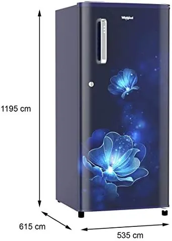 Whirlpool 205 WDE PRM 3S 184 L, Single Door, 3 Star,  Direct Cool, Refrigerator