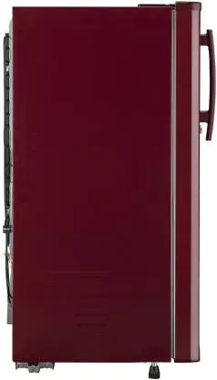 LG Peppy Red Hairline, GL-B199OPRC 190 L, Single Door, 2 Star,  Direct Cool, Refrigerator