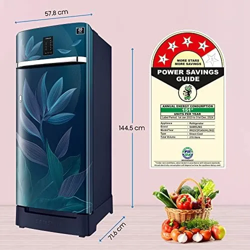 Samsung RR23C2F249U/HL 215 L, Single Door, 4 Star,  Direct Cool, Refrigerator