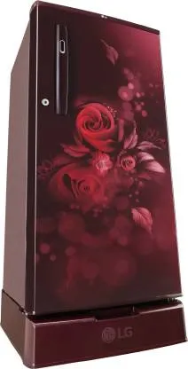 LG Scarlet Euphoria, GL-D199OSEY 185 L, Single Door, 4 Star,  Direct Cool, Refrigerator