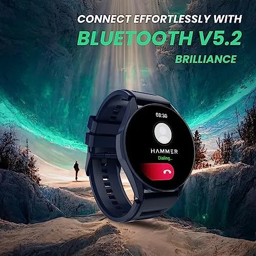 Hammer Cyclone 1.39 Inch,  Voice Assistant Smartwatch