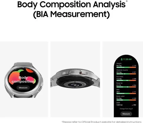 Samsung Galaxy Watch4 Classic Bluetooth(4.2cm) - Health Monitoring, Sleep Tracking 1.2 Inch,  Bluetooth Calling, Smartwatch