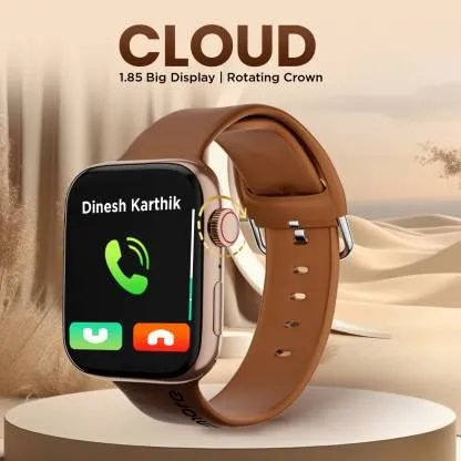 Gizmore GizFit CLOUD 1.85 IPS Large Display | AI Voice Assistant | Bluetooth Calling 1.85 Inch,  Bluetooth Calling, Voice Assistant Smartwatch