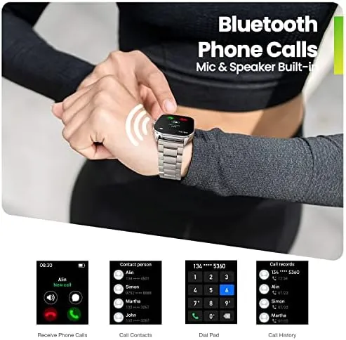 Amazfit Pop 3S 1.96 Inch, Bluetooth Calling, Voice Assistant Smartwatch