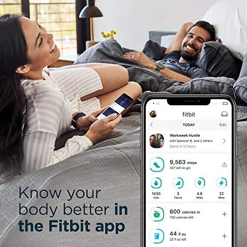 Fitbit FB507BKBK 1.34 Inch, Voice Assistant Smartwatch