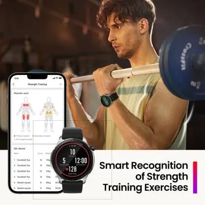 Amazfit GTR 4 1.43AMOLED display Bluetooth calling & 6 satellite GPS positioning system 1.43 Inch,  Bluetooth Calling, Smartwatch