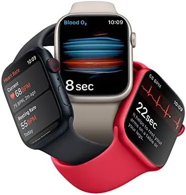Apple Watch Series 8 11.65 Inch, Cellular Calling, Bluetooth Calling, Voice Assistant Smartwatch