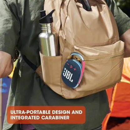 JBL Clip4 with 10Hrs Playtime, IPX67 Waterproof and Dustproof 5 Watts, Portable, Speaker