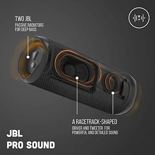 JBL JBLFLIP6BLK 30 Watts, Portable, Speaker