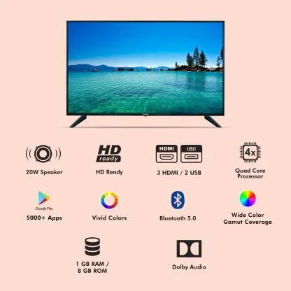 MarQ 32AAHDM 32 inch, HD Ready, Smart, LED TV