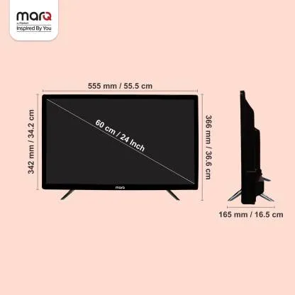MarQ 24HDCDQEE1B 24 inch, HD Ready, Smart, LED TV