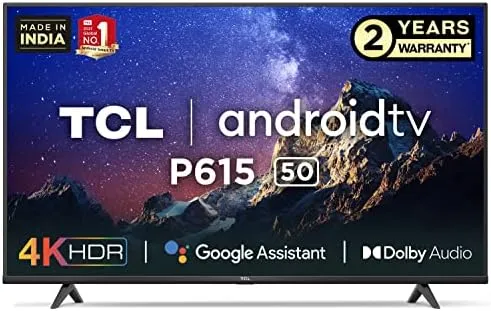 TCL 50P615 50 inch, Ultra HD (4K), Smart, LED TV