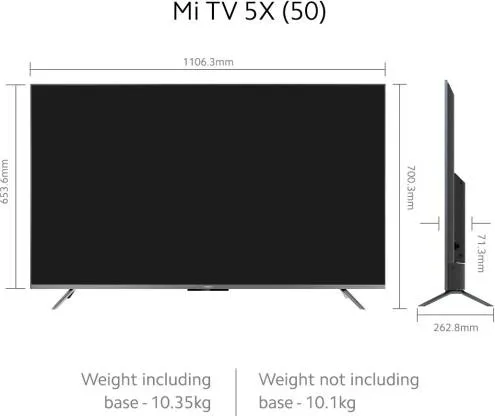 Mi L50M6-ES 50 inch, Ultra HD (4K), Smart, LED TV