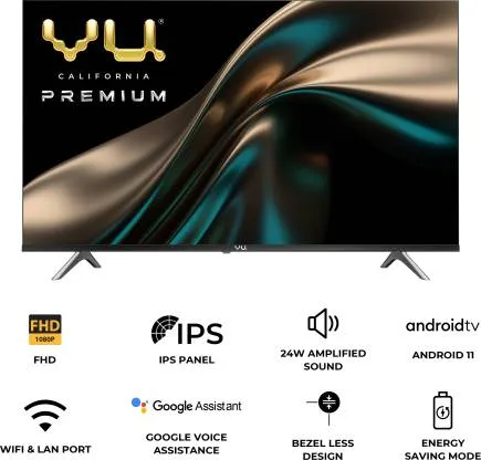 Vu 43GA-Android 43 inch, Full HD, Smart, LED TV