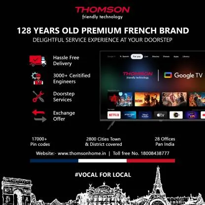 Thomson Q65H1100 65 inch, Ultra HD (4K), Smart, QLED TV