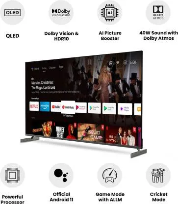 Vu 55QML 55 inch, Ultra HD (4K), Smart, QLED TV
