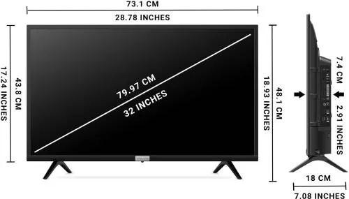 TCL 32F53 32 inch, HD Ready, Smart, LED TV