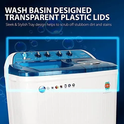 Lloyd LWMS80BDB 8 kg, Semi-Automatic, Top-Loading Washing Machine