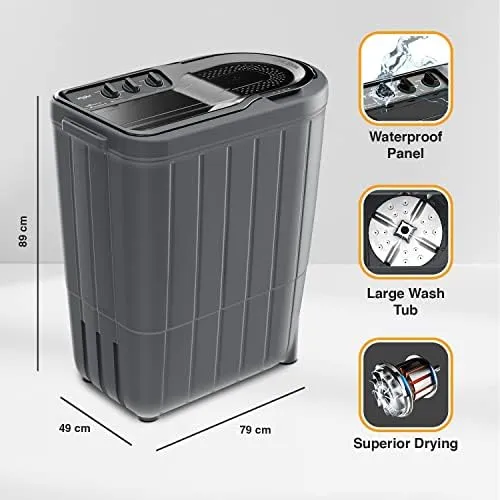 Whirlpool SUPERB ATOM 65I55s 6.5 kg, Semi-Automatic, Top-Loading Washing Machine