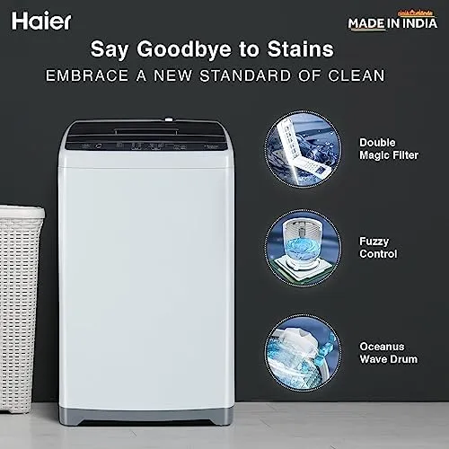 Haier HWM65-AE 6.5 kg, Fully-Automatic, Top-Loading Washing Machine
