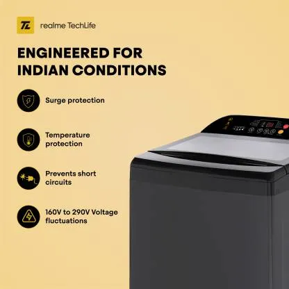 Realme techlife RMTL1105NHNHG 11 kg, Fully-Automatic, Top-Loading Washing Machine