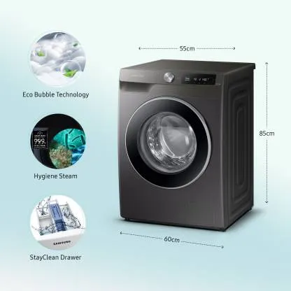 Samsung WW90T604DLN1TL 9 kg, Fully-Automatic, Front-Loading Washing Machine