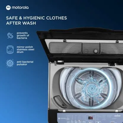 Motorola 80TLHCM5DG 8 kg, Fully-Automatic, Top-Loading Washing Machine